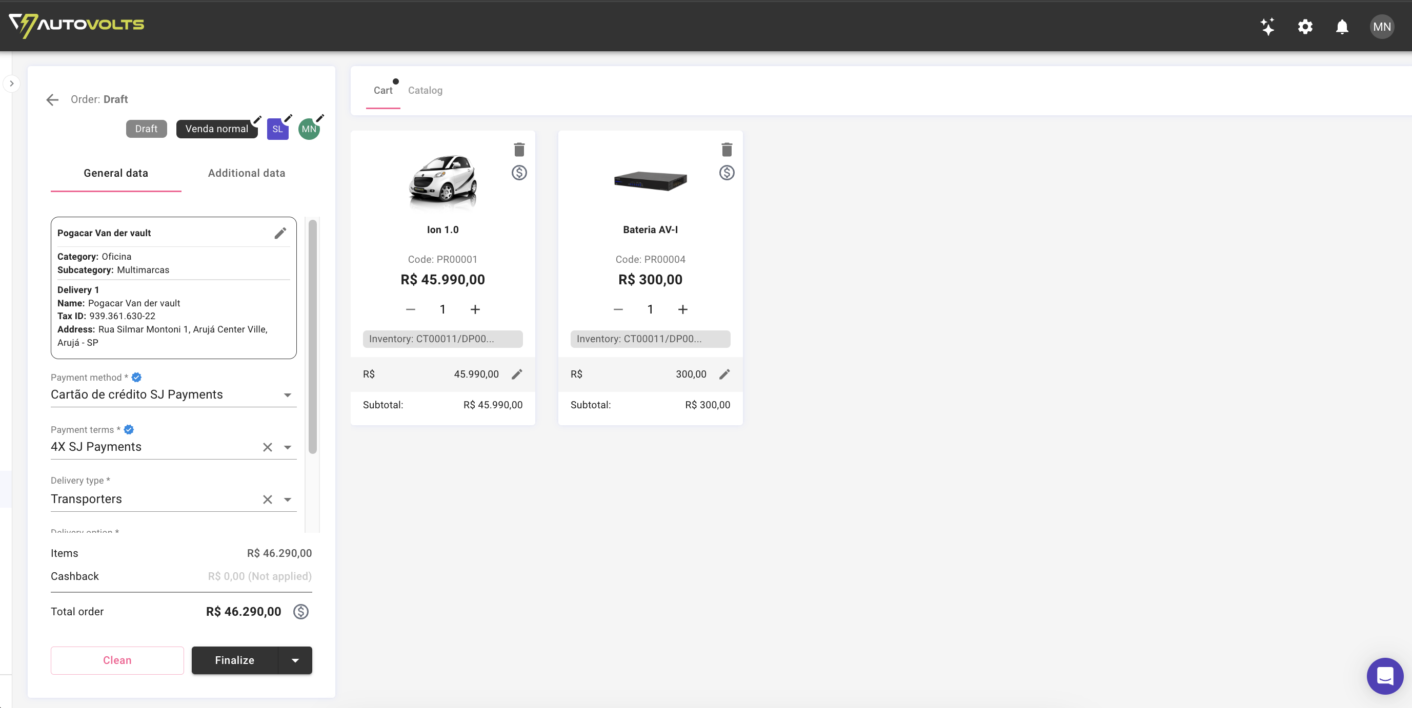 screenshot of Sales Journey